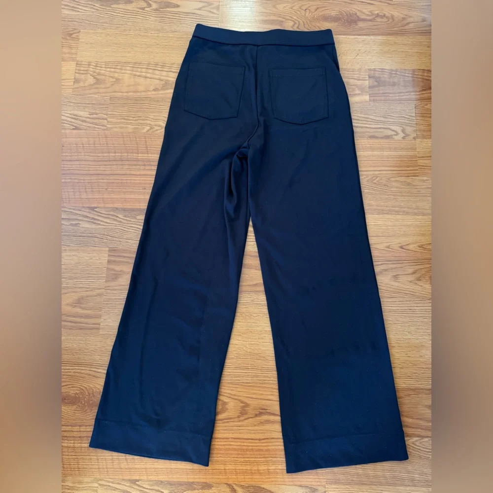 Halara Black Wide-Leg Pull on Medium Pants. - Picture 2 of 6